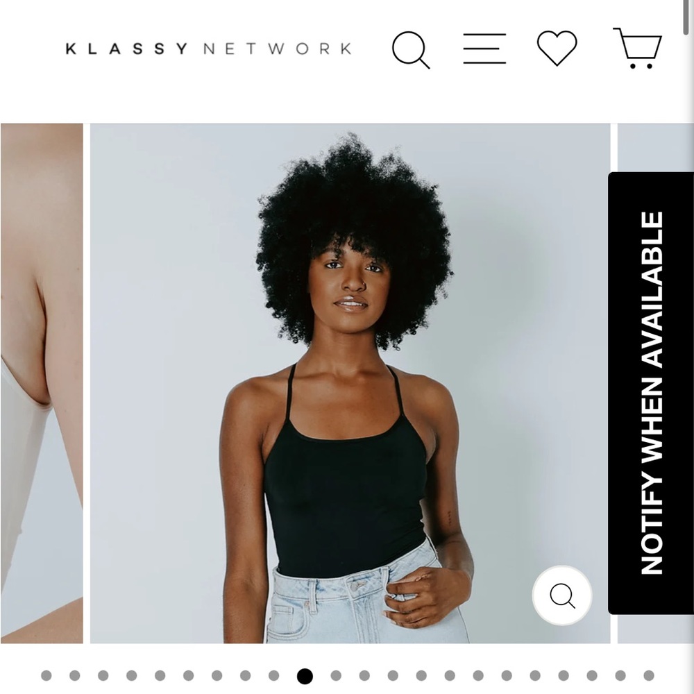 Brand new Klassy Network XXL low back bodysuit with built in bra.